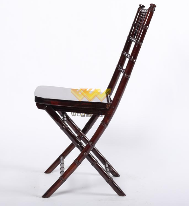 High quality solid wood folding chiavari wedding chair for rental
